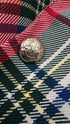 Blazer tartan patch velluto