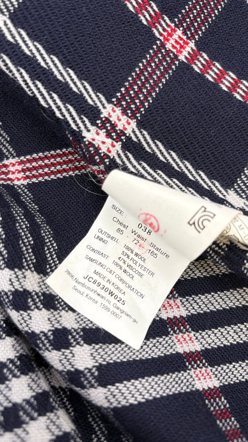 Trench nero inserti tartan