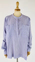 Camicia a serafino a righe