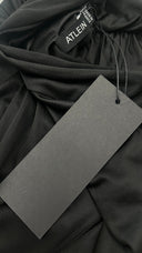 Abito lungo nero con cartellino Atlein