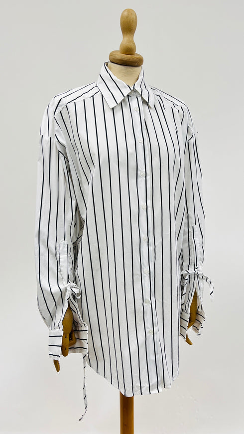 Camicia in popeline a righe