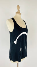 Canotta “Smiley” nera MOSCHINO swim