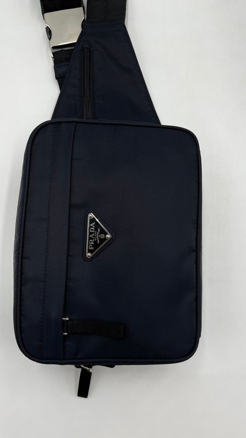 Marsupio nylon blu