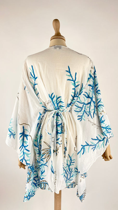 Kaftano in cotone stampato