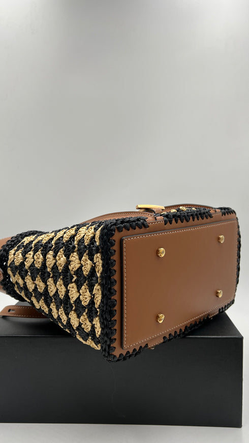 Borsa T-Timeless mini in raffia