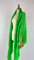 Scialle mohair-seta verde