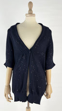 Cardigan cachemire,seta e paillettes Brunello cucinelli