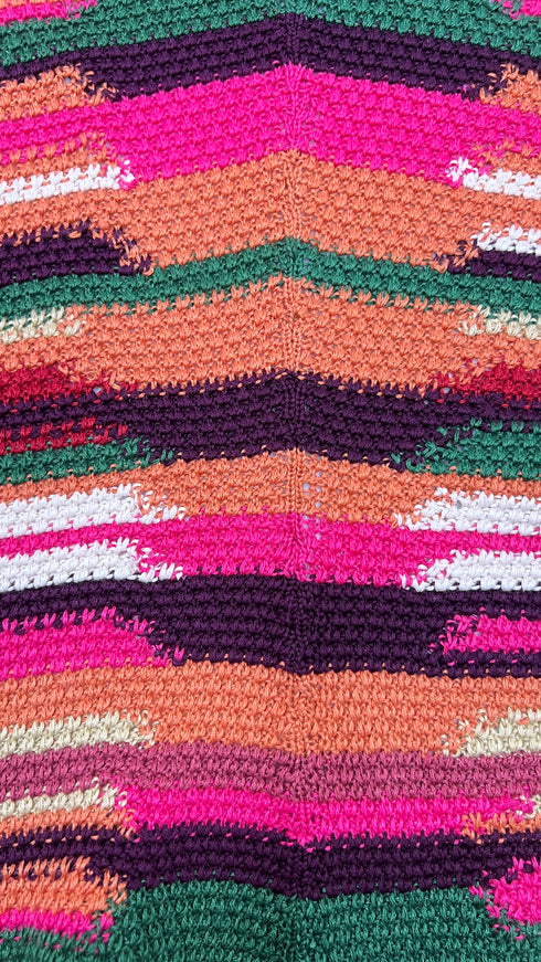 Giacca crochet multicolor