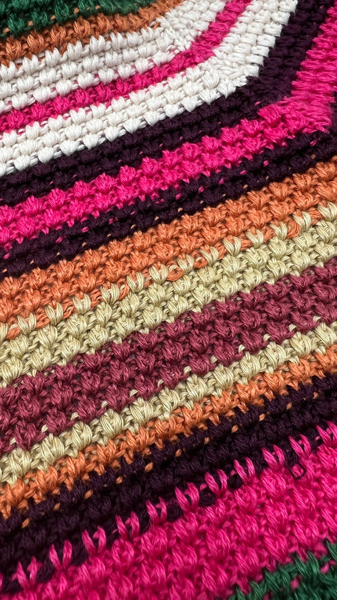 Giacca crochet multicolor