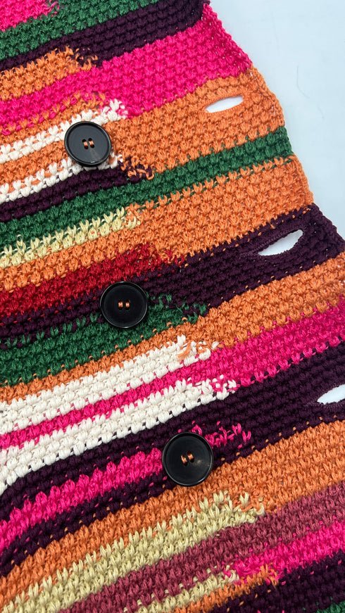 Giacca crochet multicolor