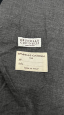 Trench corto blu Brunello cucinelli