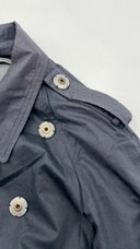 Trench corto blu Brunello cucinelli