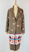 Cappotto lungo stelle e frange