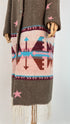 Cappotto lungo stelle e frange