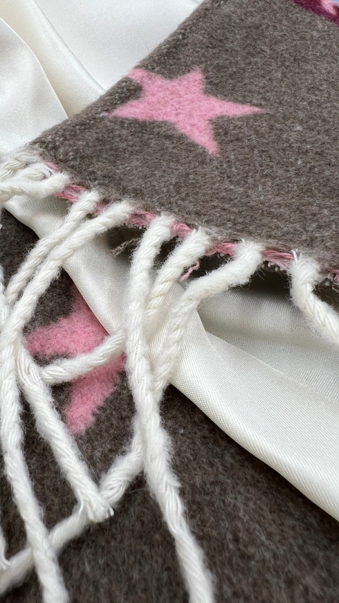 Cappotto lungo stelle e frange