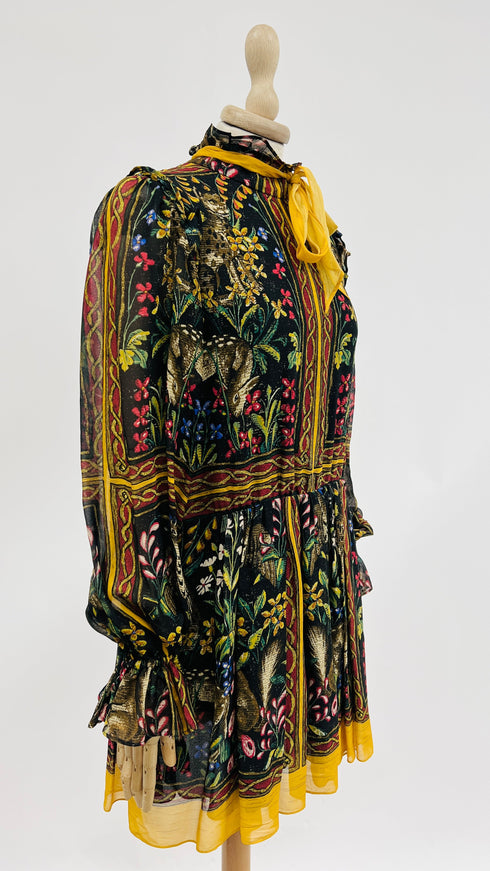 Abito corto stampa primavera