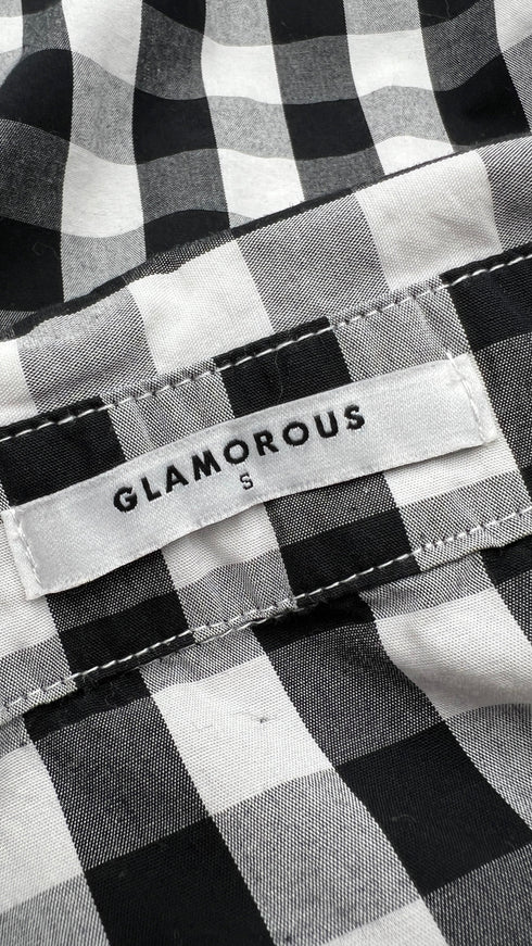 Maxi camicia in vichy