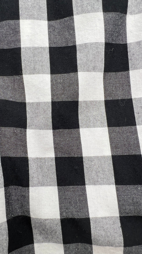 Maxi camicia in vichy