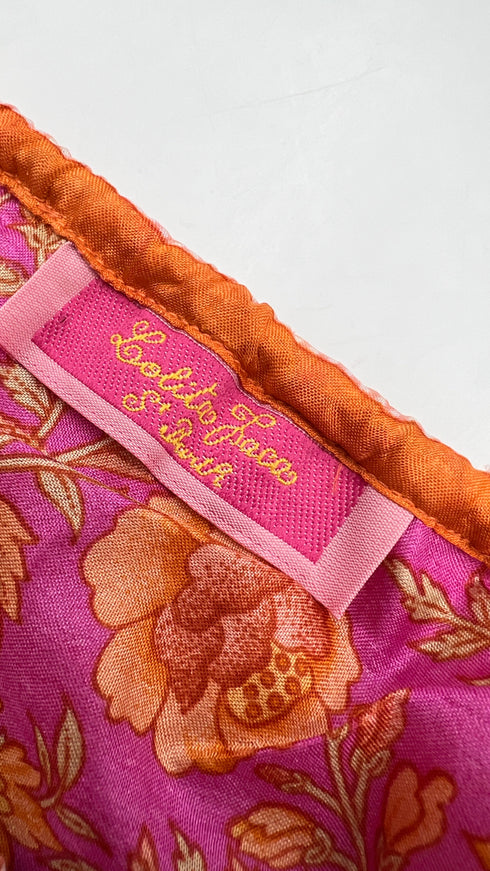 Blusa stampata con arriccio