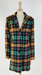 Cappotto a quadri multicolor