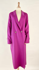 Cappotto color magenta 100% cashmere Super Blond