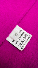 Cappotto color magenta 100% cashmere Super Blond
