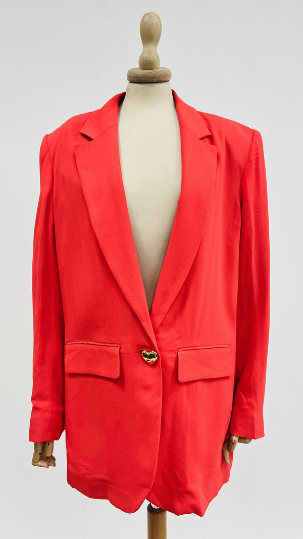 Blazer rosso sfoderato