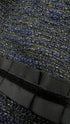 Abito midi blu e oro
