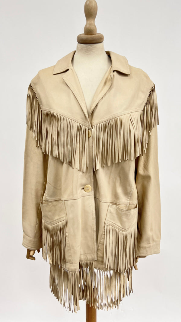 Giacca con frange sfoderata