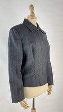 Giacca grigia in lana Salvatore Ferragamo