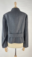 Giacca grigia in lana Salvatore Ferragamo