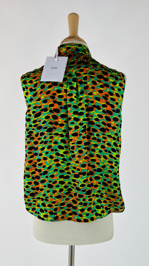 Camicia animalier con cartellino