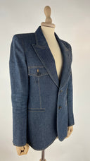Blazer monopetto denim Saint Laurent