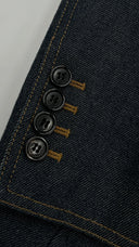 Blazer monopetto denim Saint Laurent
