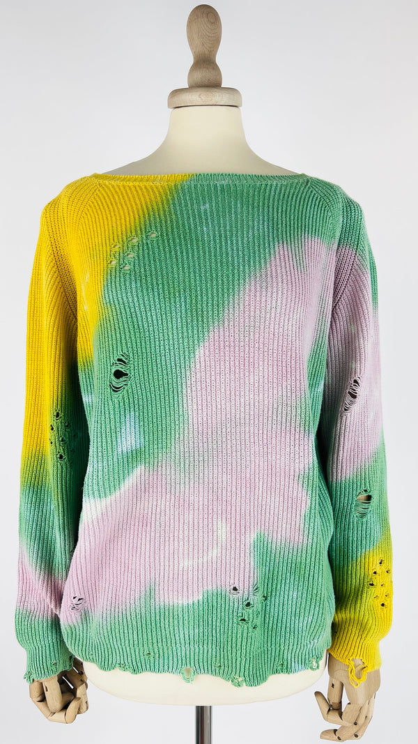 Maglia distressed degradè