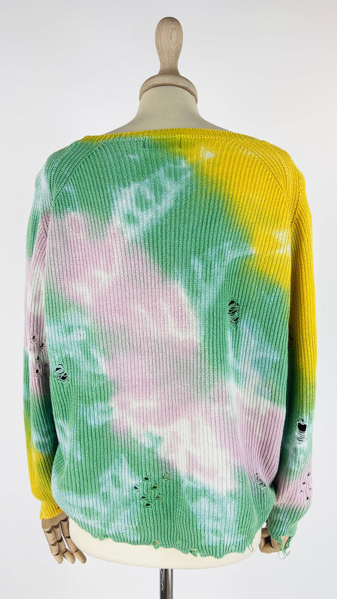 Maglia distressed degradè