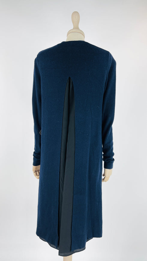 Cardigan lungo con inseerto