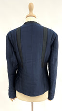 Giacca corta semi imbottita blu e nero GIORGIO ARMANI