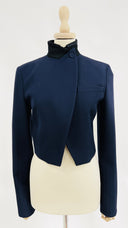 Giacca corta blu e nero FENDI