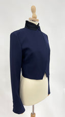 Giacca corta blu e nero FENDI
