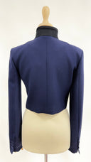 Giacca corta blu e nero FENDI