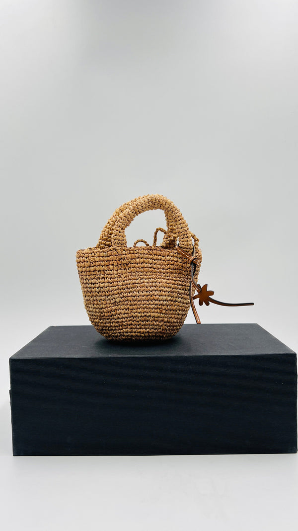 Borsa mini in raffia