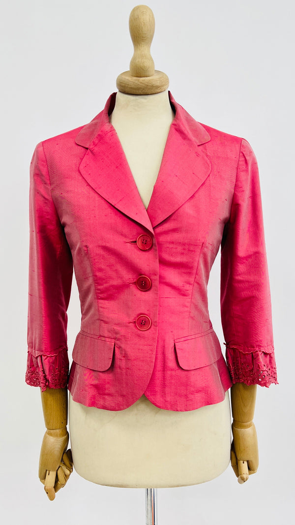 Blazer in shantung
