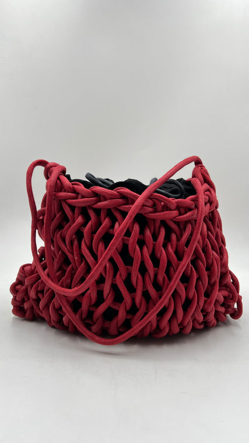 Borsa a spalla intrecciata