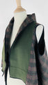 Gilet tartan verde