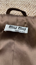 Caban dopiopetto beige Miu Miu