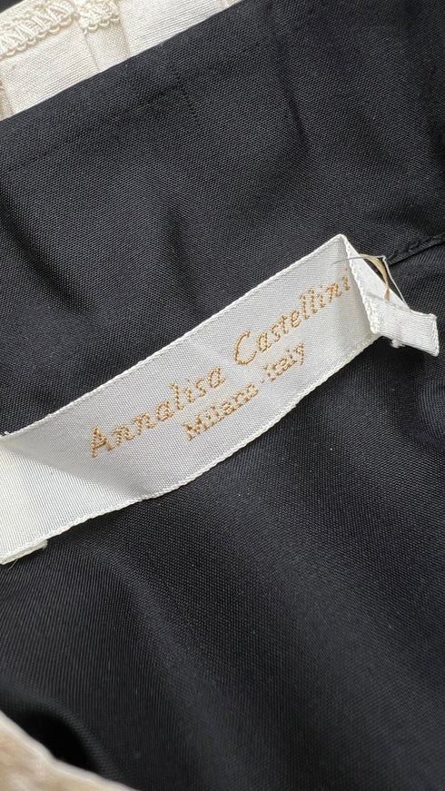 Gilet con collo plissé