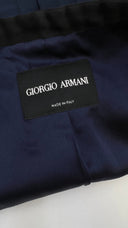 Giacca corta semi imbottita blu e nero GIORGIO ARMANI