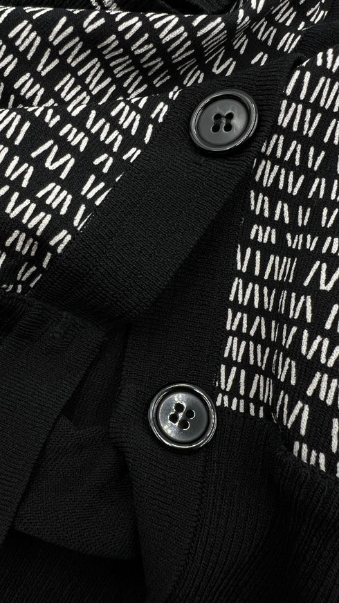 Cardigan mini righe
