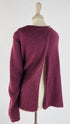 Maglione ricamo rosa
